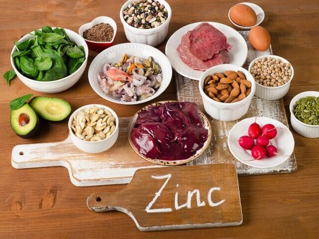 Produits contenant du zinc
