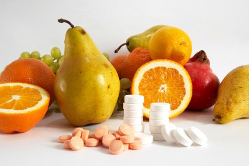 Fruits sains et complexes vitaminiques pour la puissance masculine
