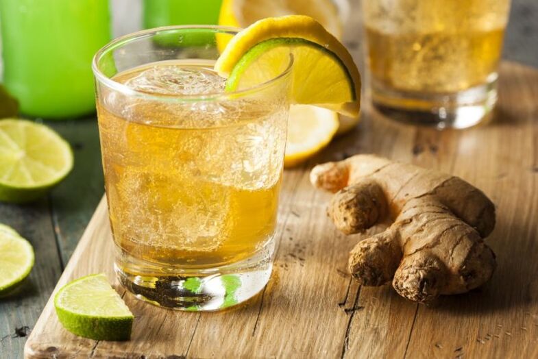 boire avec du gingembre et du citron pour augmenter la puissance